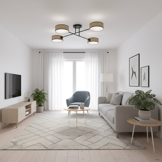 Lampa Sufitowa MAGA 4 Rattan