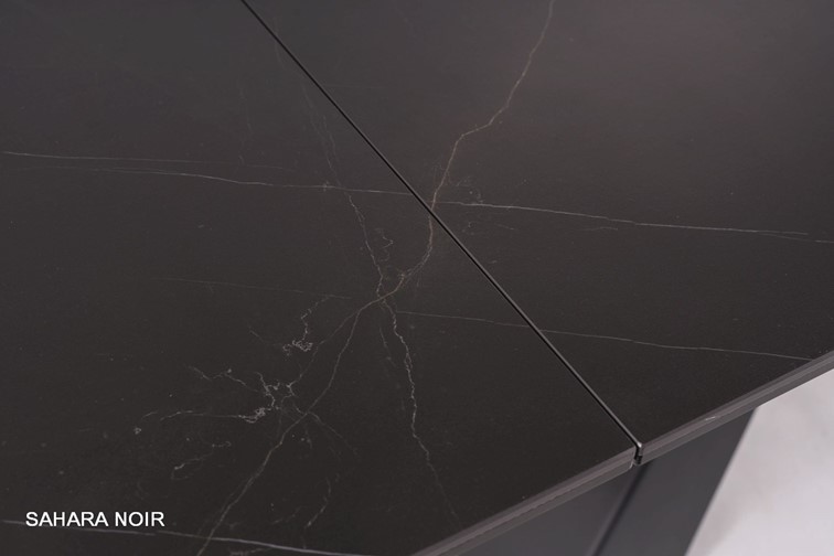 Stół Rozkładany SALVADORE Ceramic (160-240)x90 Sahara Noir/Czarny