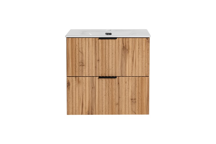 Zestaw ADO SKY 60 cm (Szafka + Umywalka + Syfon) Dąb