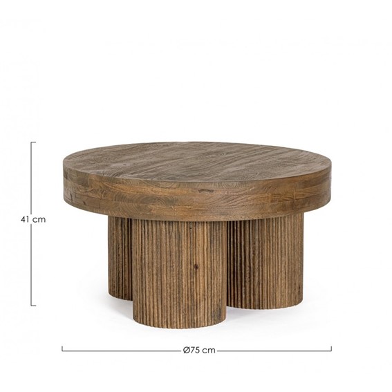 Stolik Kawowy DACCA fi75 Brązowy