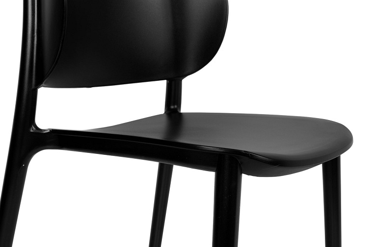 Krzesło Marie 49x54x84 Czarny/Polipropylen