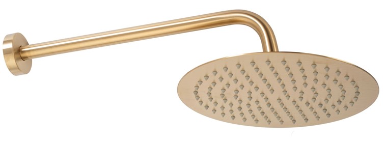 Zestaw Natryskowo-Wannowy Z Wylewką LUNGO Złoty Szczotkowany