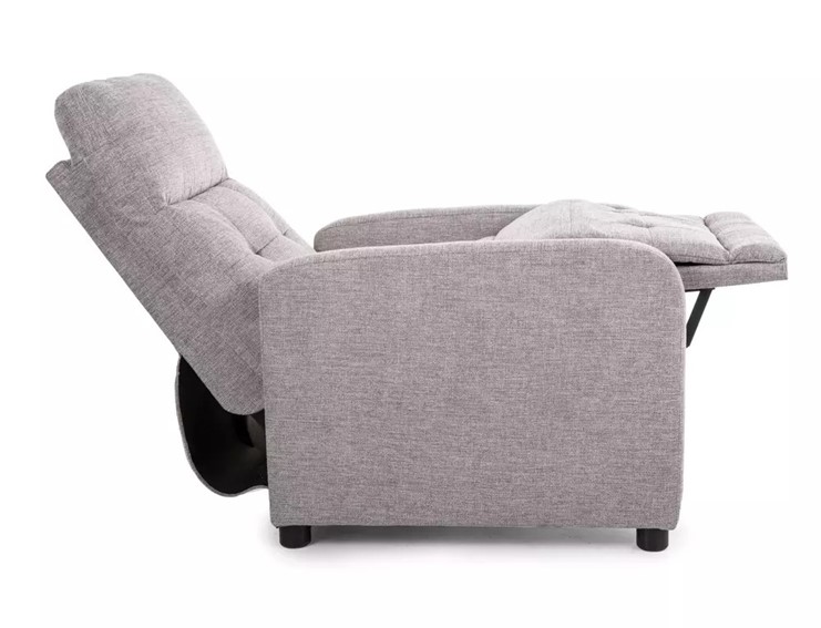 Fotel Rozkładany OTUS Brego Szary/Czarny