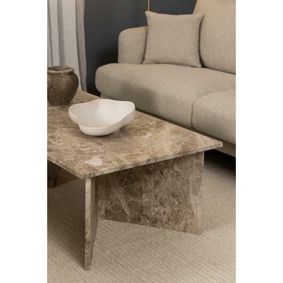 Stolik Kawowy VEGA Prostokątny Beżowy