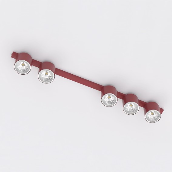 Lampa Sufitowa NANO 5 Burgundowy