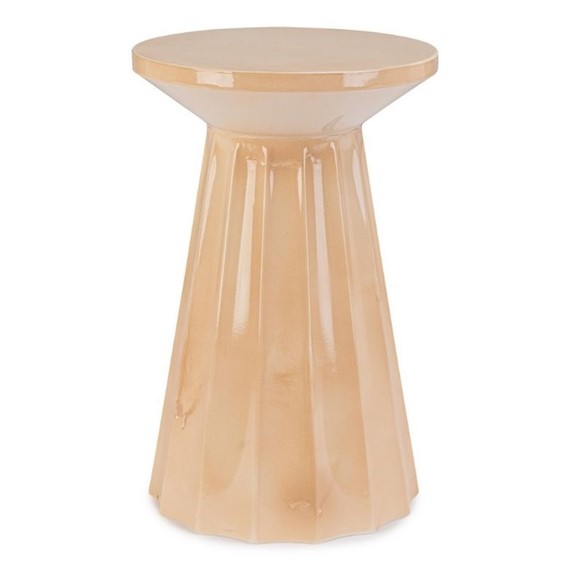 Stolik Kawowy HEDYM Fi30cm Beżowy