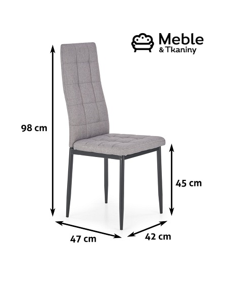 Krzesło K292 popielaty