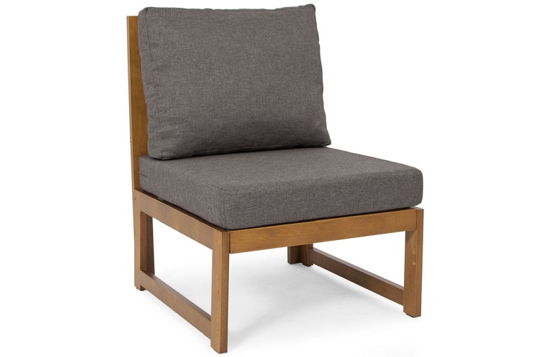 Sofa Ogrodowa MALTA 2-Osobowa Brązowy/Grafit