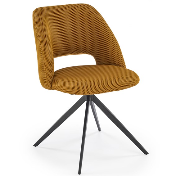 Krzesło K546 Musztardowy/Czarny