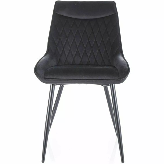 Krzesło AGAT Velvet Czarny Mat/Czarny Bluvel 19