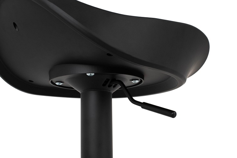 Krzesło Barowe Regulowane Flint 40x40x69 Czarny