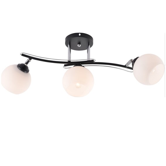 Żyrandol OLEKSI 3 Czarny/Miedziany