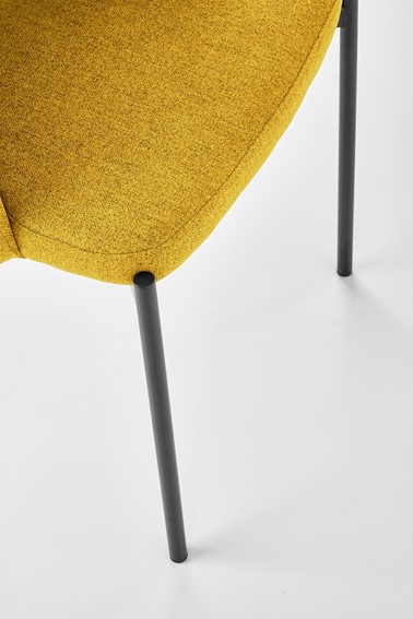 Krzesło K373 Czarny/Musztardowy