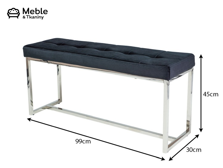 Ławka FESTINA Srebrny/Czarny Aksamit Tap.105