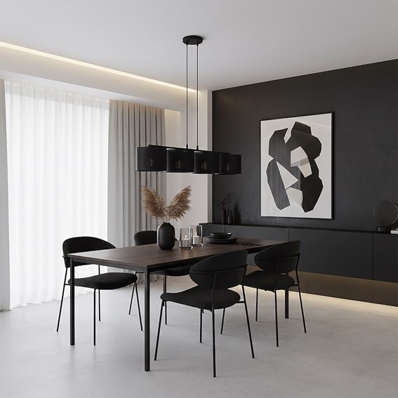 Lampa Wisząca LUX 4 Czarny