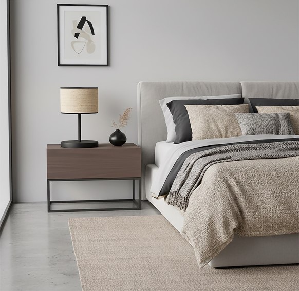 Lampa Biurkowa ECO LN1 Czarny/Rattan