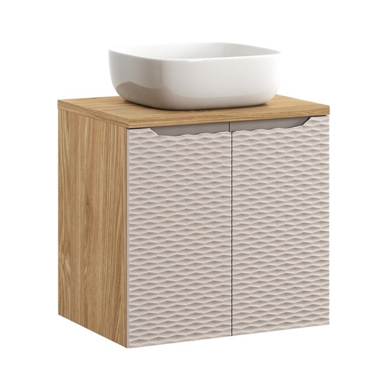 Zestaw Meblowy SMILE 60cm Beż/Dąb Olejowany