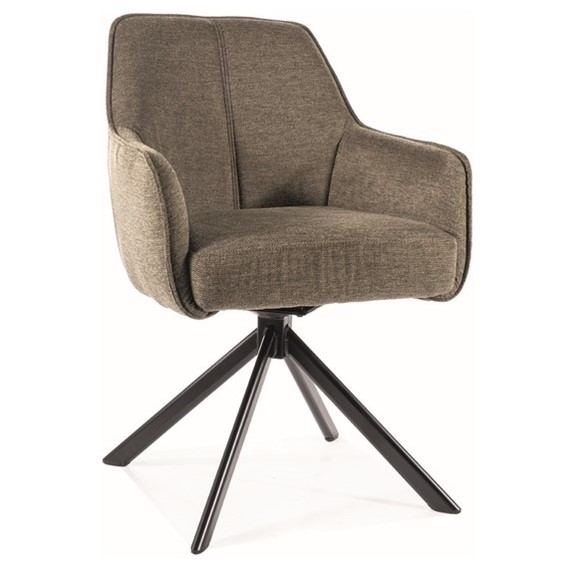 Krzesło NOTTI Brego Czarny/Oliwka 77