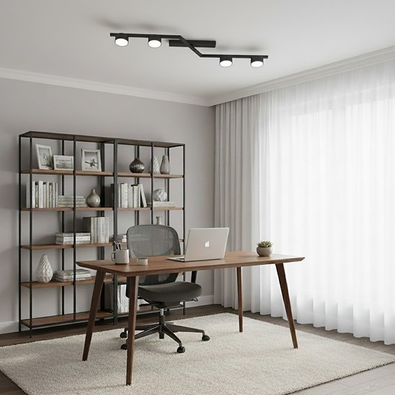 Lampa Sufitowa SKAN 4 Czarny