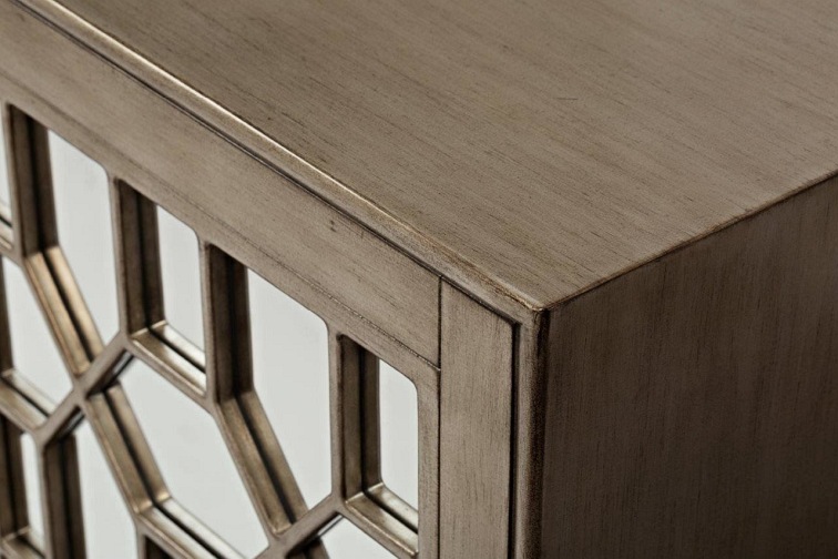 Komoda Lustrzana AV1550-50 2D Avola 41x127x99 Złoty