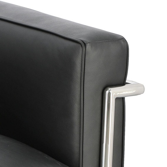 Fotel Kubik 68x75x67 Czarna Skóra