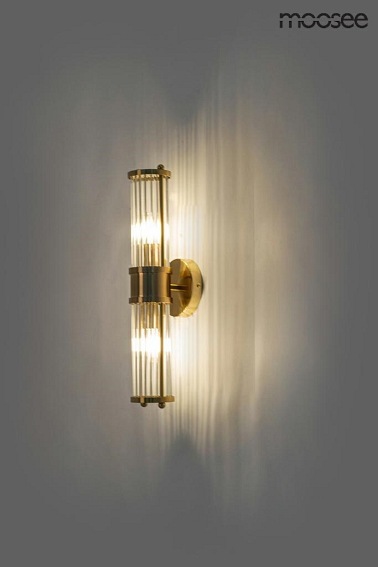 Lampa Ścienna PILAR TWIN Złoty