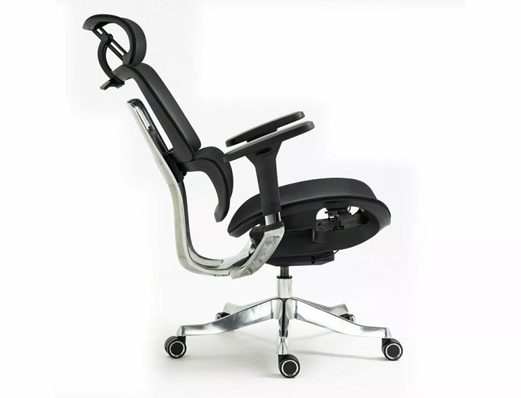 Fotel Biurowy Obrotowy WINNER Lux Czarny/Czarny