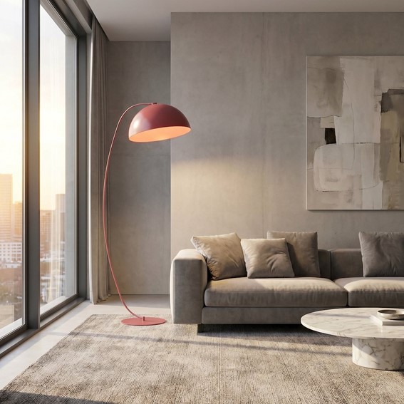 Lampa Podłogowa ARCOS LP1 Burgundowy