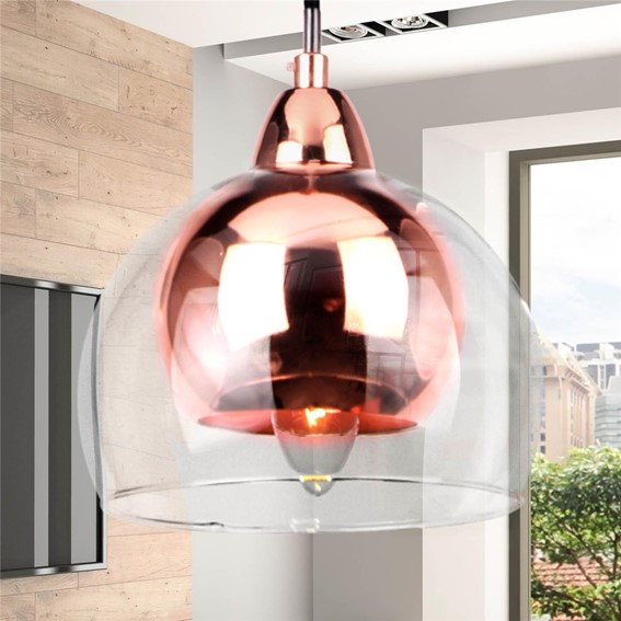 Lampa Wisząca DEX 3L Miedziany
