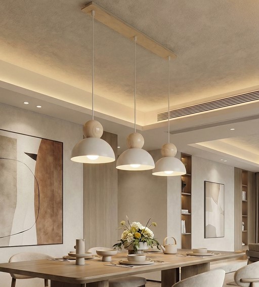 Lampa Wisząca KAKI 3 Biały