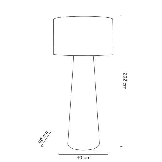 Lampa Podłogowa KAS 200 Biała