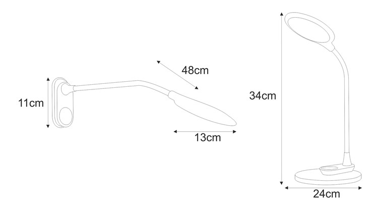 Lampa Biurkowa GAJA K-BL1153 Biały