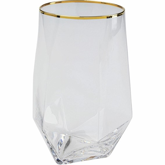 Komplet (4 szt.) Szklanka DIAMOND RIM 510ml Transparentny