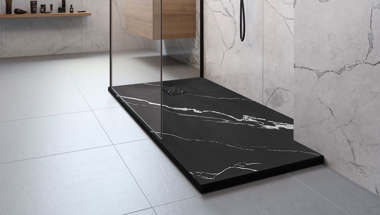 Brodzik Prysznicowy MAGNUM CARRARA 80x100 Czarny