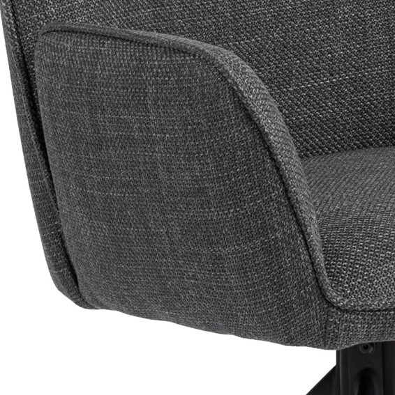 Krzesło GLENDA Basel 19 Szary Ciemny