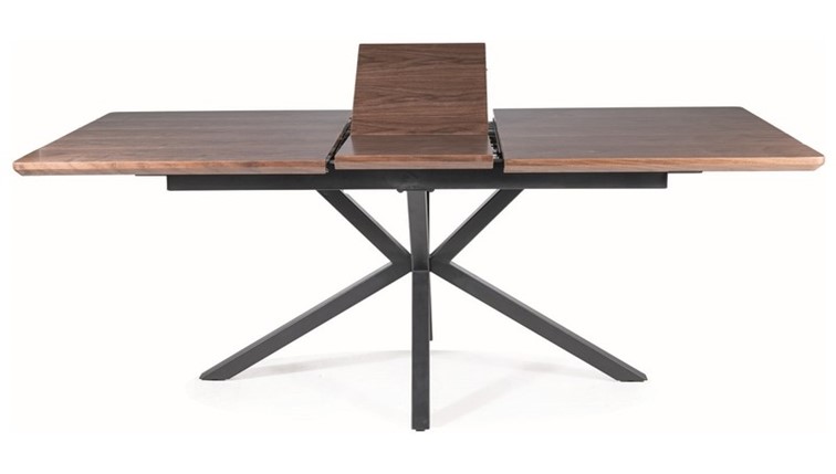 Stół LOGAN (160-200)x90 Czarny Mat/Orzech