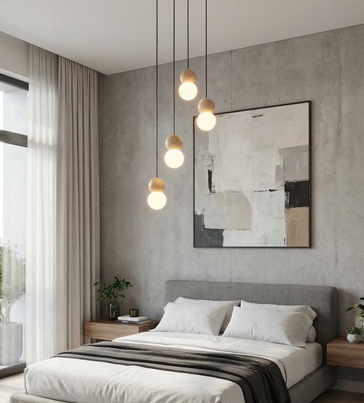 Lampa Wisząca LOOP 4 Czarny