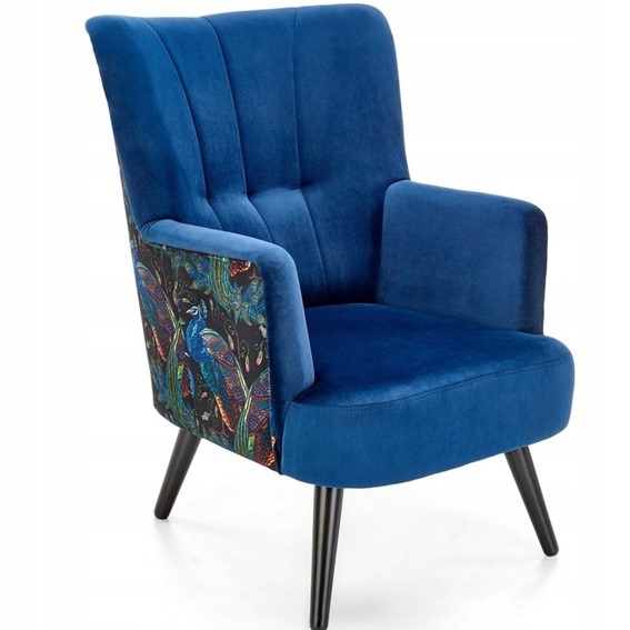 Fotel Wypoczynkowy PAGONI Granatowy