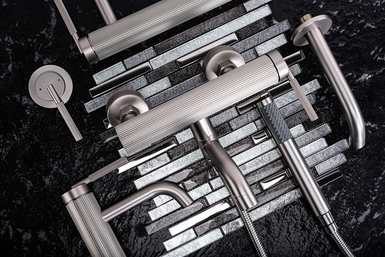 Bateria Podtynkowa ARGON + BOX Nikiel Szczotkowany