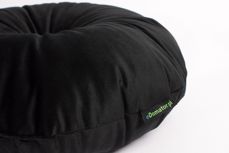 Okrągła Poduszka OLIWIA 40cm Czarny