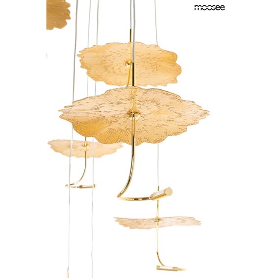 Lampa Wisząca LEAFS DISC Złoty