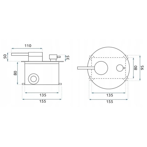 Zestaw Natryskowy FOSS CLIF Nikiel Szczotkowany