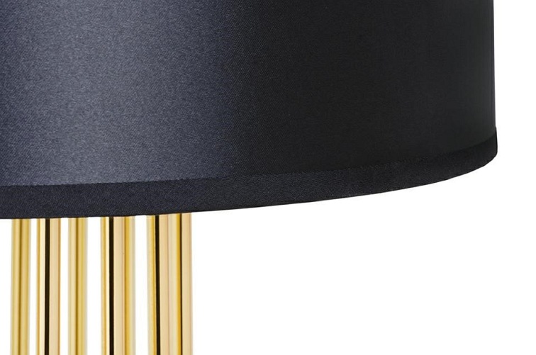 Lampa podłogowa HOLMES STRAIGHT Złoty/Czarny