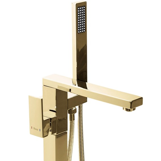 Bateria Wannowa Podłogowa TERY Złoty