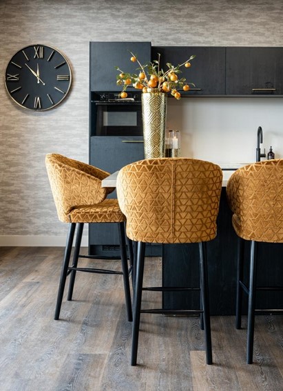 Krzesło Barowe INDIGO GOLD Pomarańczowy