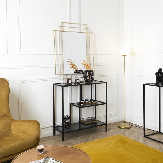 Regał EDISON Czarny M