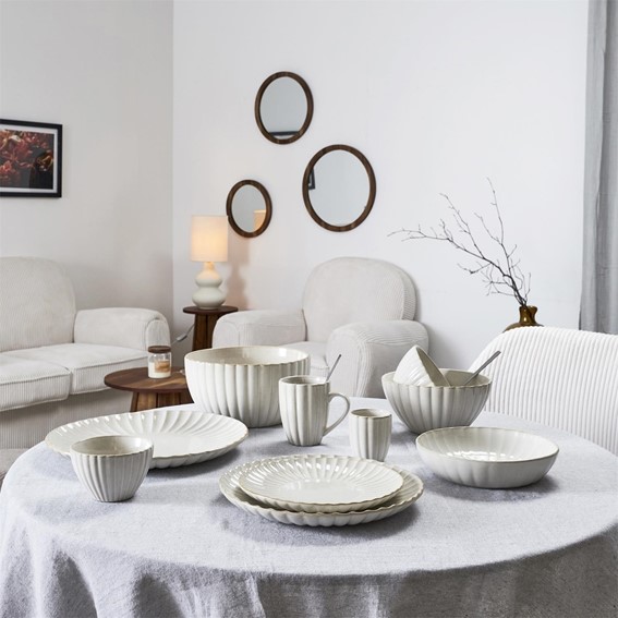 Talerz VLORA 20cm Beżowy