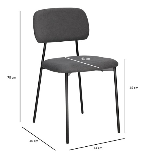 Krzesło ESTHER Szary