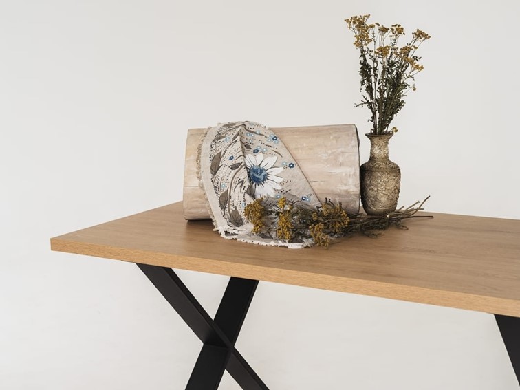 Stół Jadalniany CROSS BASIC 140 Dąb/Czarny