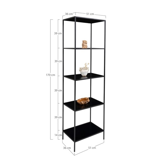 Regał VITA 170cm Czarny